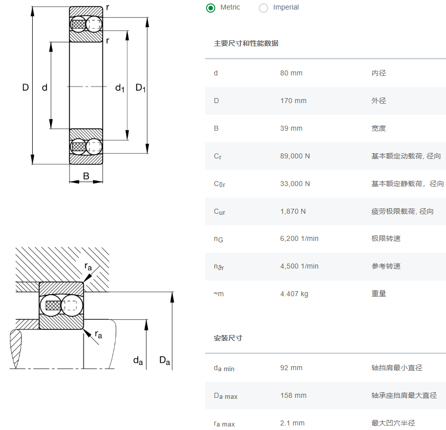 1316FAG軸承數(shù)據(jù)