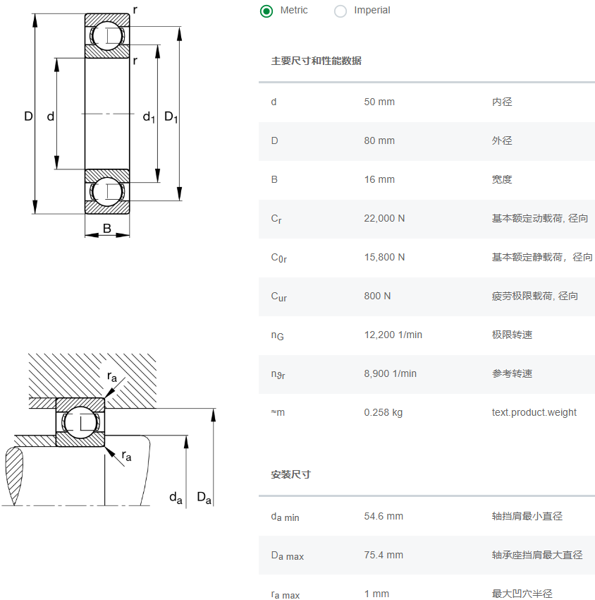 6010軸承數(shù)據