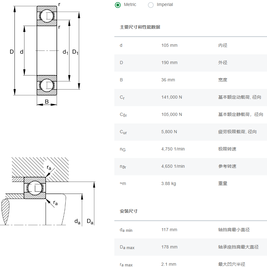 FAG深溝球軸承6221